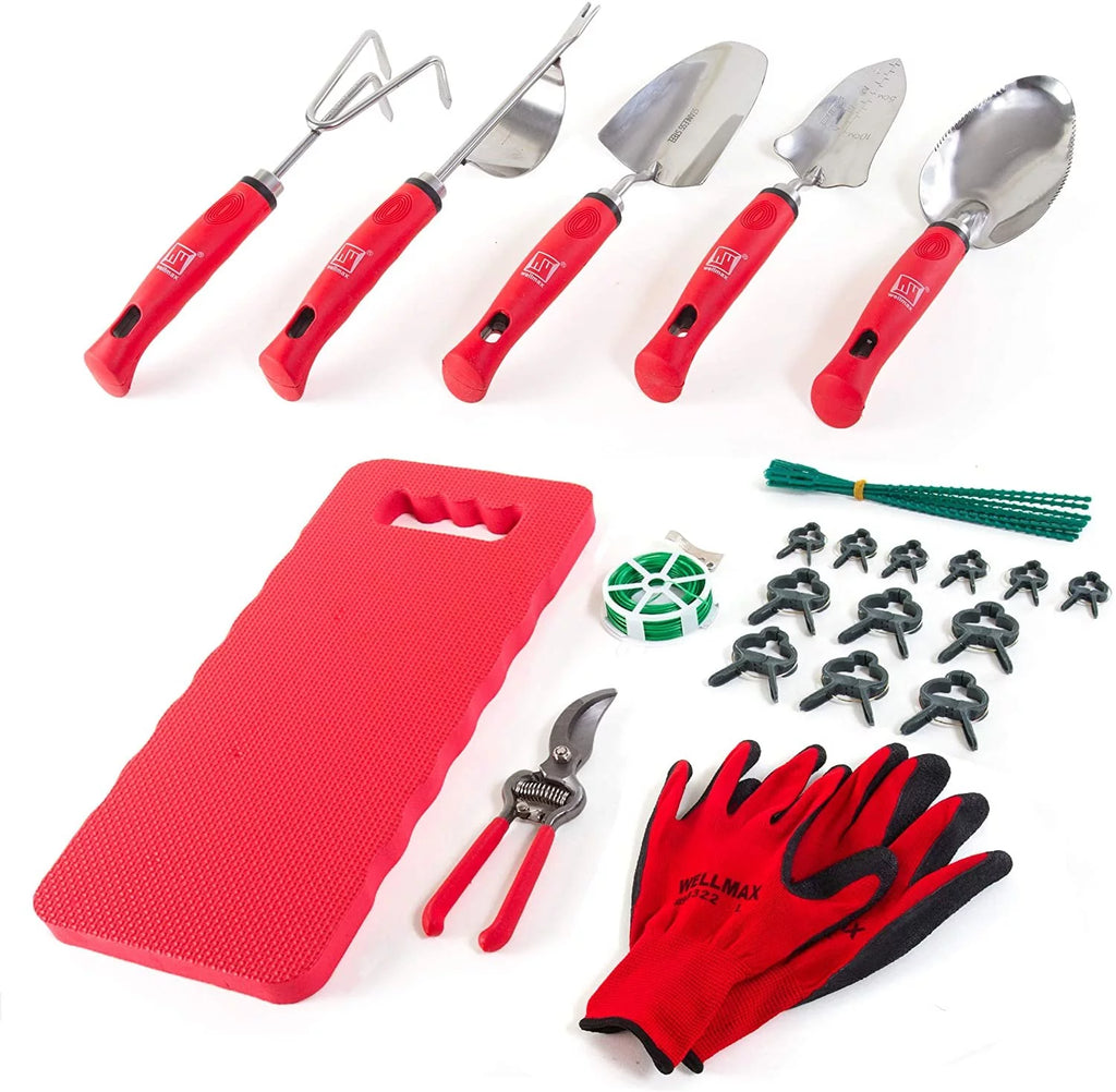 Garden Tools Set of 12 with Gardening Gloves