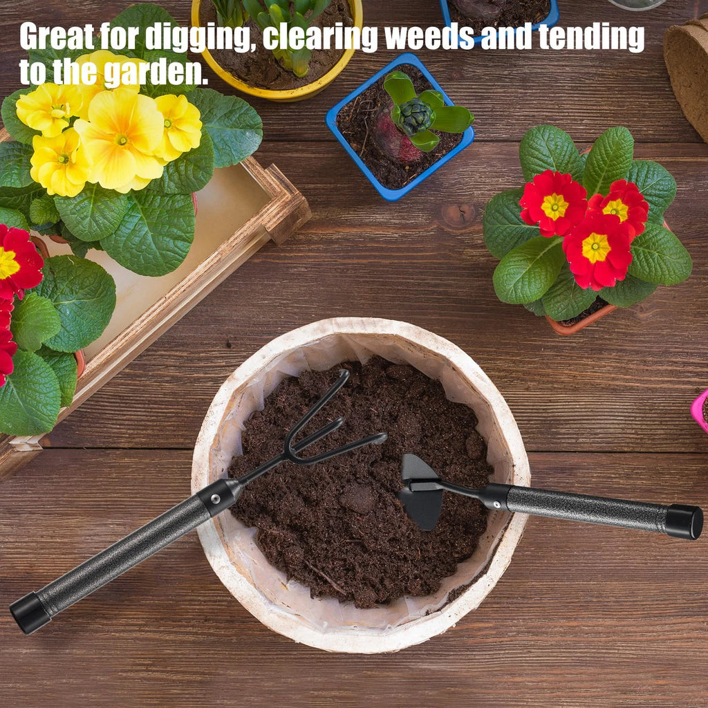 Garden Tools Set with Extension Handles