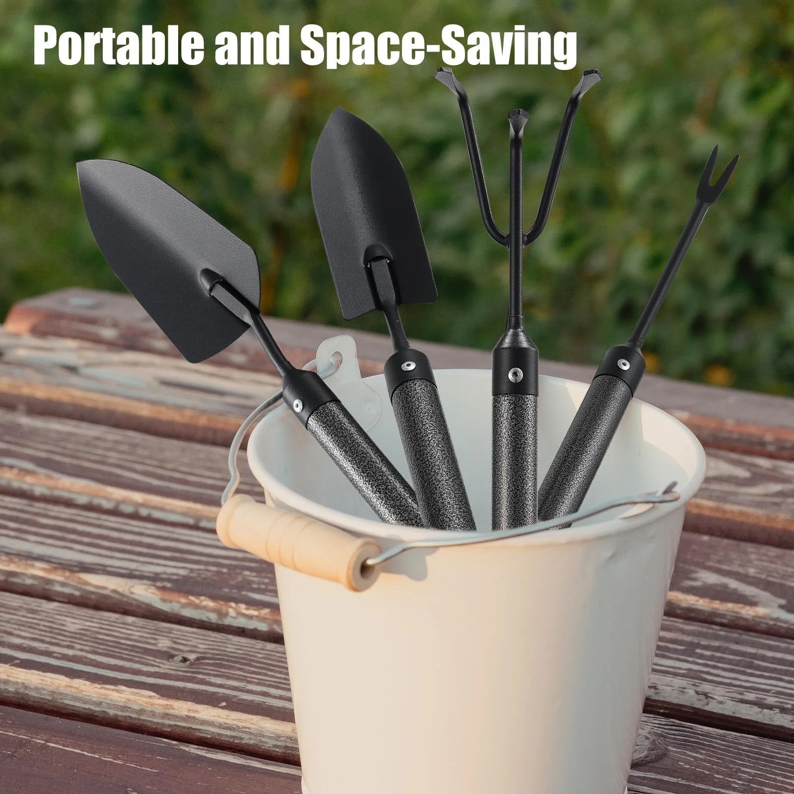 Garden Tools Set with Extension Handles